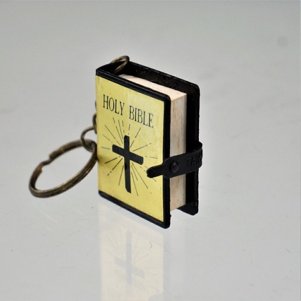 Miniature Novelty Bible Keychain Keyring